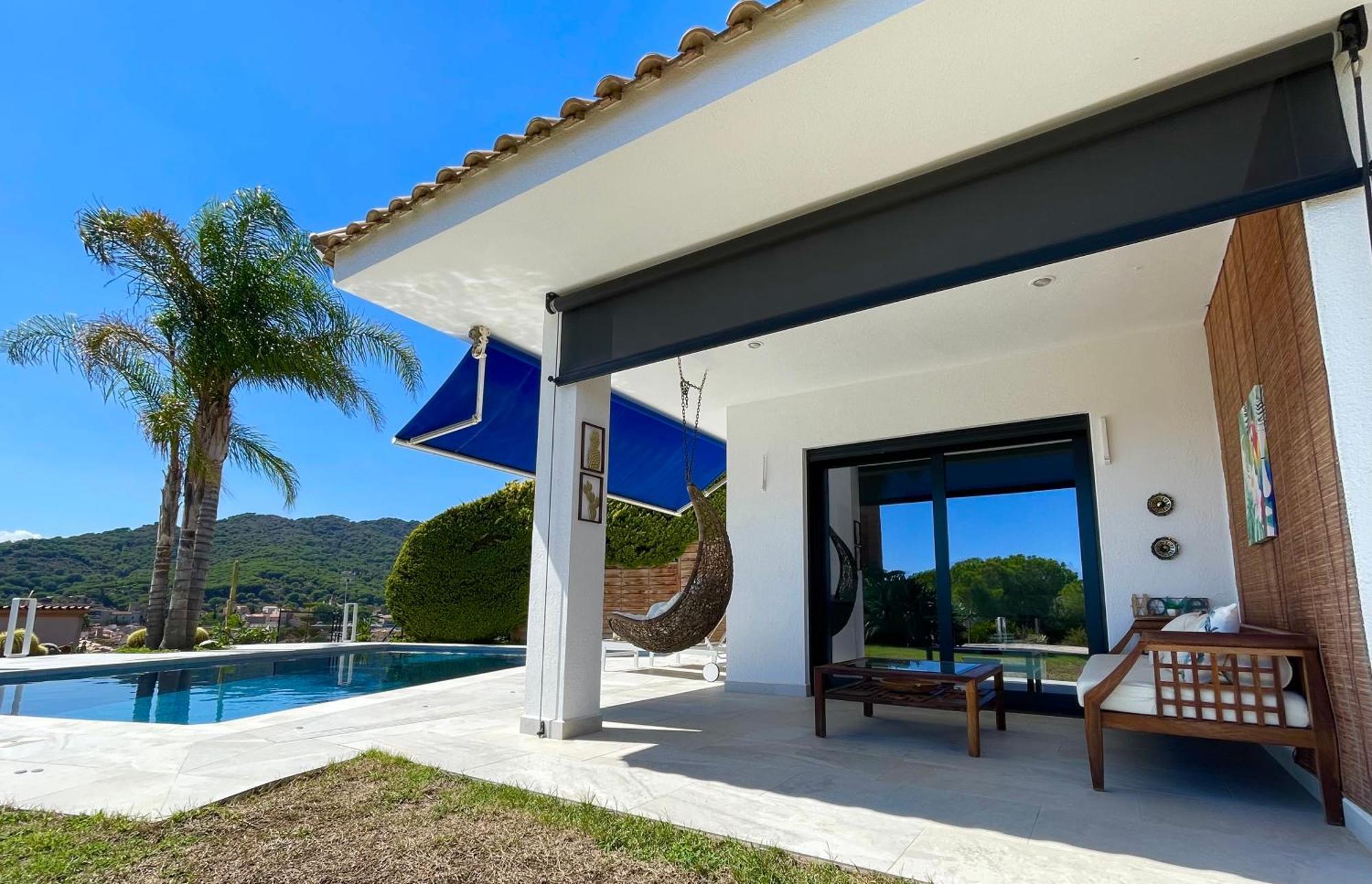 Palm Maresme - Suite With Bathroom And Terrasse With Ocean Views In A Private Villa Vilassar de Dalt Kültér fotó