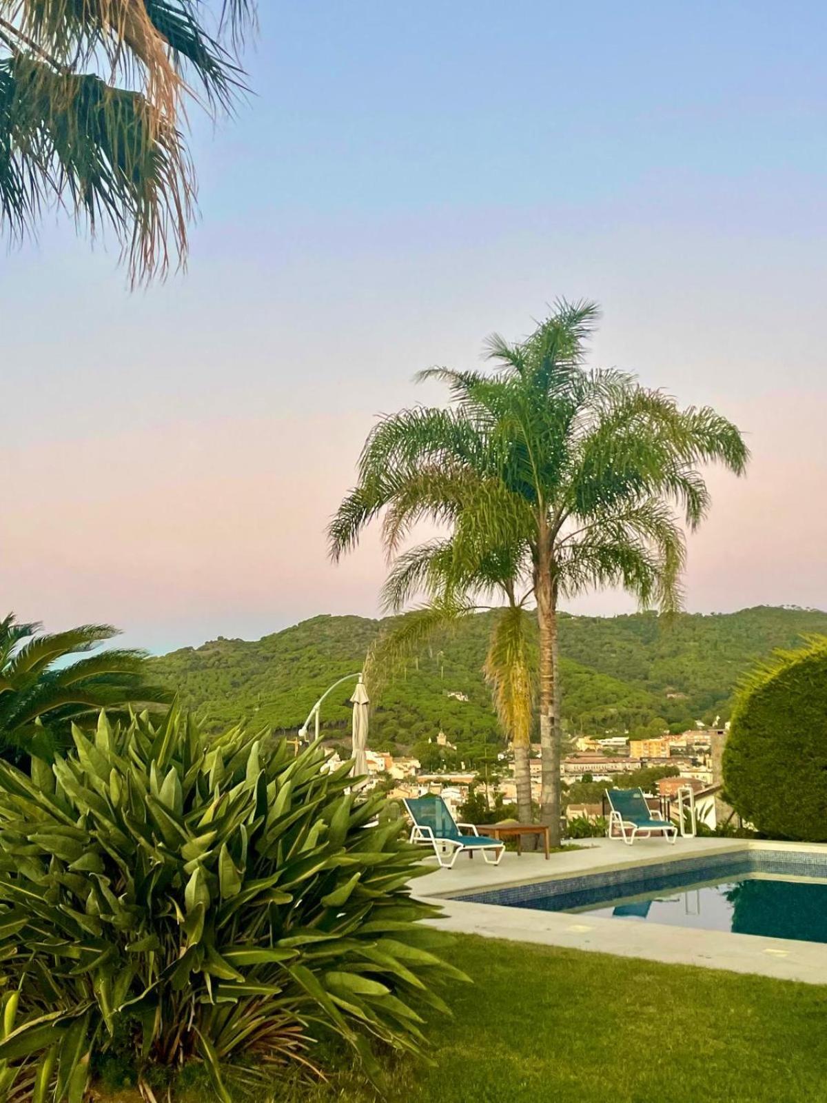 Palm Maresme - Suite With Bathroom And Terrasse With Ocean Views In A Private Villa Vilassar de Dalt Kültér fotó